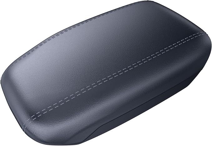 For 2024~2026 Ford Ranger 2-in-1 Silicone Center Console Armrest Cover& Armrest Hidden Privacy Tray - [OEM Design& Friendly Liquid Silicone Rubber] - Thin Black