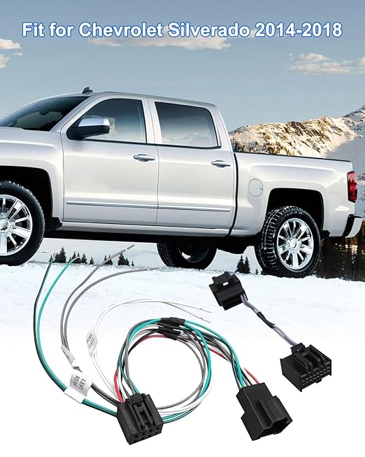 Harness Adapter Kit with ANC Defeat Fit for Chevrolet Silverado Colorado Camaro GMC Sierra C7 Corvette 2014-2024, Fit for GM Vehicles Select with Stereo