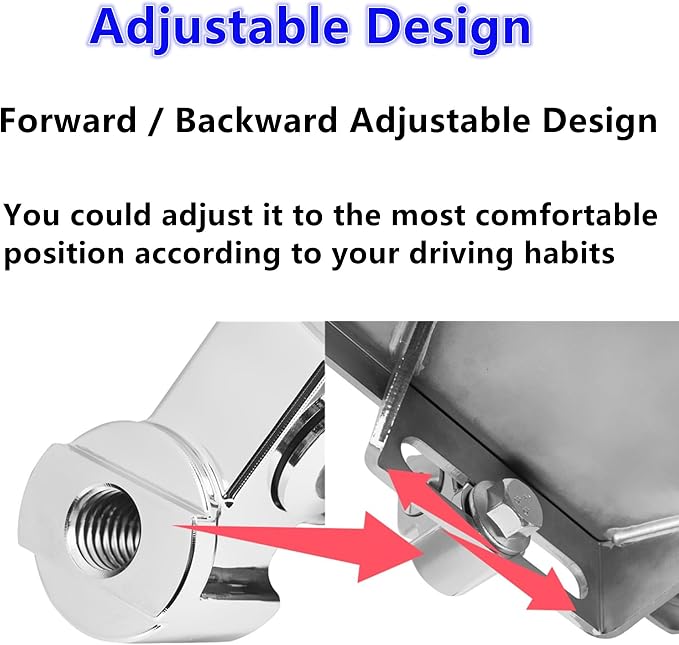 D-shaped Driver Footboards Front Rider Foot Rest Floorboards for Indian Scout Sixty Bobber 2015-2025 Models Foot Pegs Accessories(Chrome, Skull Swords)