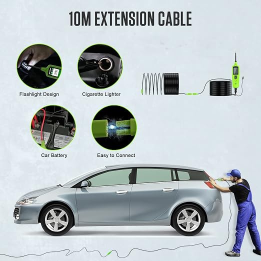 BELEY Power Circuit Probe Kit - 6-24-30v Automotive Circuit Tester with Vehicle Tracer & Short/Open Finder for Battery Testing, Headlight Testing, Brake Light Testing etc