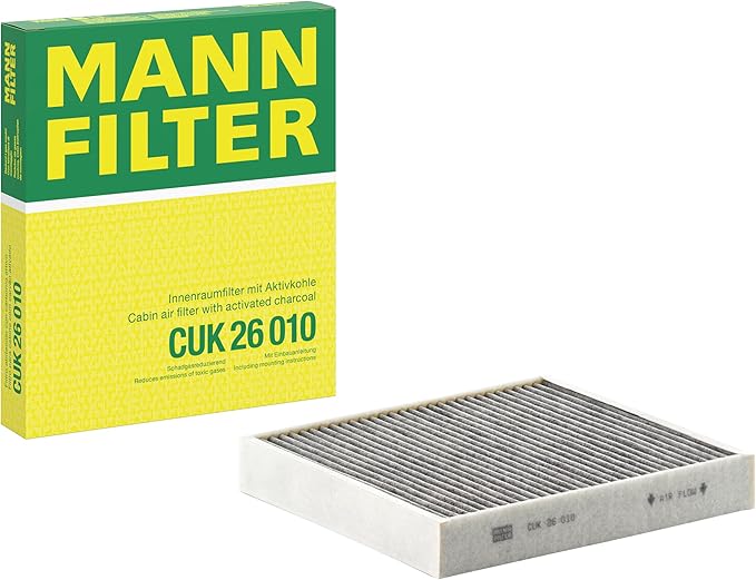 MANN-FILTER CUK 26 010 Cabin Air Filter – Pollen Filter with Active Charcoal