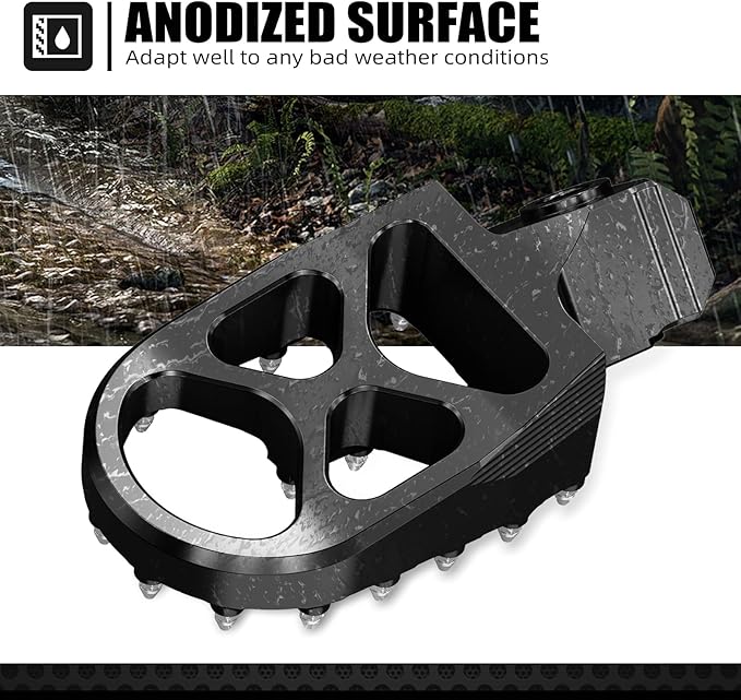 NICECNC Kickstand Foot Extension Pad & Puck + Wide Fat Forged Foot Pegs