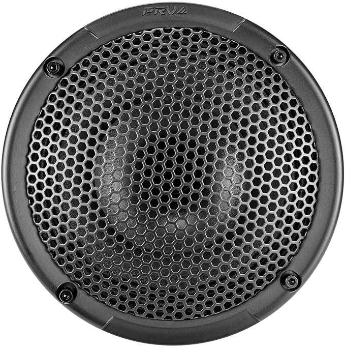 PRV AUDIO 6.5" Shallow Coaxial Car Audio Speaker 2X 6CX380-4 Slim Loudspeakers with Built-in Tweeter Driver and Grill Included 380 Watts 4 Ohm (2 Speakers) Bundle