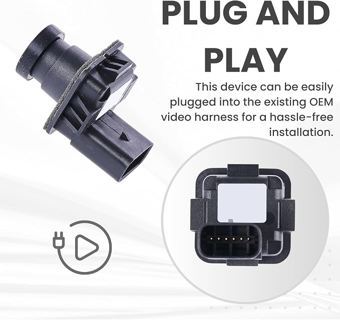 Backup Camera Replaces for 2015-2023 Ford Mustang Coupe/Convertible | 2021-2023 Mustang Mach | 2016-2020 Shelby GT350 Mustang | 2020-2022 Shelby GT500 Mustang OE Part # FR3Z-19G490-A FR3T-19G490-AE