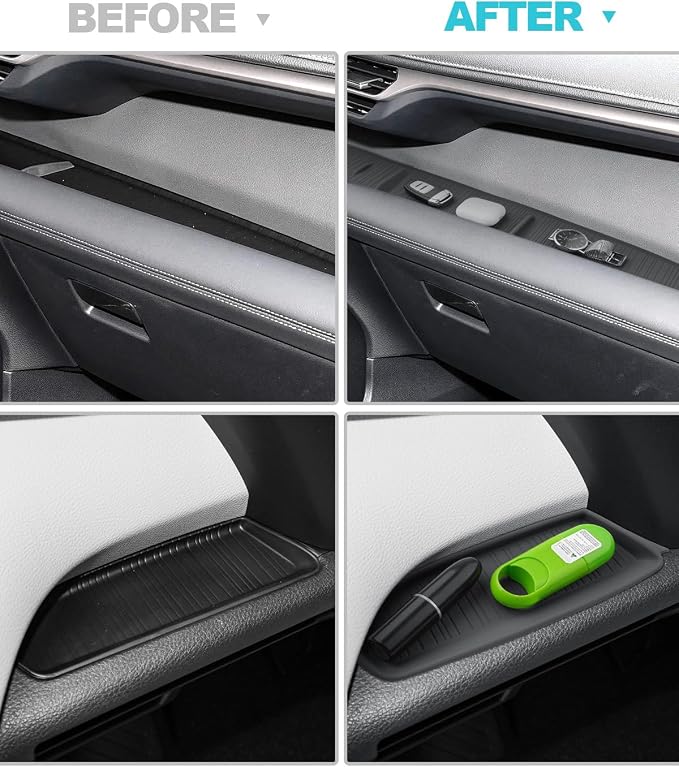 CDEFG 6Pcs for 2021-2025 2026 Toyota Sienna Center Console Cover for for 2021-2026 Toyota Sienna Accessories Dashboard Cover Dash Mat & Armrest Lid Barrier & Armrest Cover TPE Anti Slip Mats
