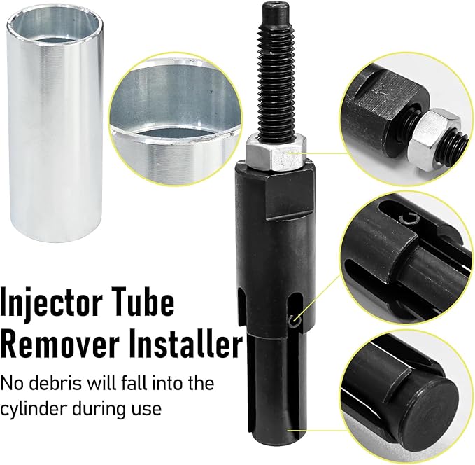 Fuel Injector Tube Remover Installer Tool for 2001-2020 GM Duramax 6.6L Diesel Engine, Similar to OTC-7222 Replaces J-45910 Injector Puller Extractor Kit