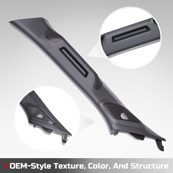 Driver Side A-Pillar Grab Handle for Toyota Tacoma Gen 4th (2024-2026), OEM-Style Texture, Matches Passenger Side, Sturdy & No Creaking Noise, Easy Installation