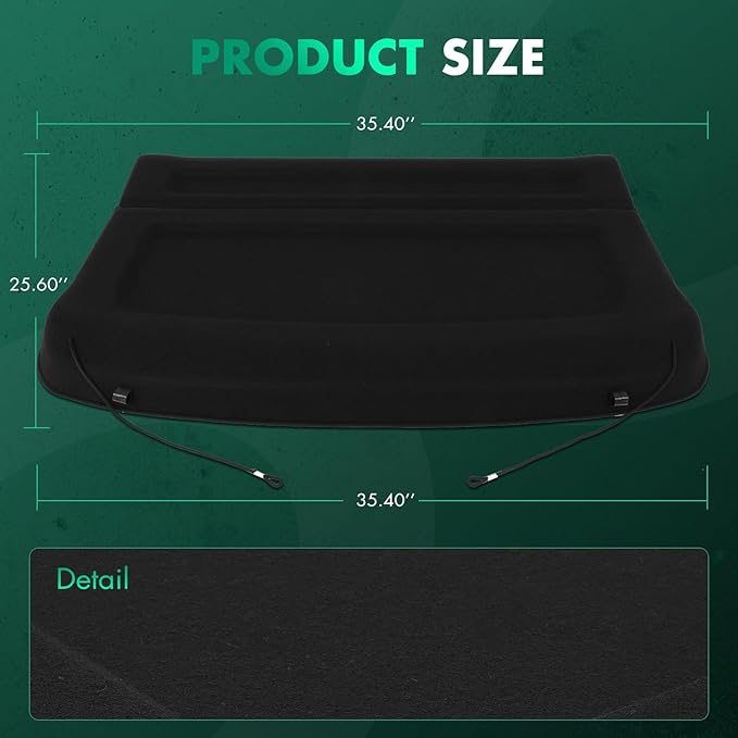 SCITOO Cargo Cover Shade 2020-2023 Fit for Mazda CX30 Accessories Retractable Rear Trunk Security Anti-Peeping Privacy Shade Luggage Cover, CX-30 Accessories