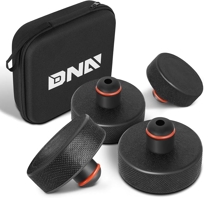 DNA MOTORING 4pcs Lifting Jack Pads Compatible with 2013 to 2026 Tesla Model 3/Y/S/X, Tesla Floor Jack Adapters for Protects Battery/Chassis, w/Storage Case, TOOLS-00628