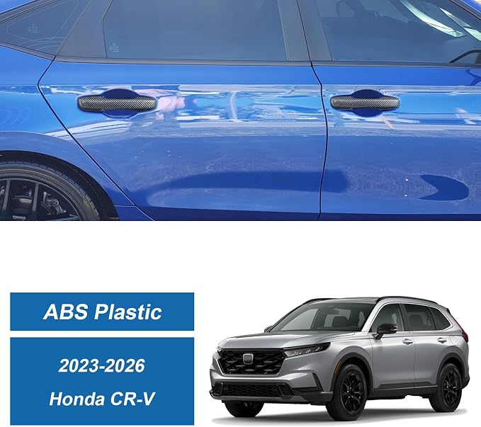 Carbon Fiber Exterior Door Handle Cover Compatible with 2023-2026 Honda CR-V CRV, Outside Door Handle Protector for Honda Civic Accord CR-V HR-V Acira Integra ADX