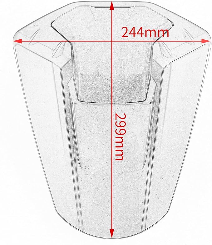 Rear Seat Cowl Fit for GSX-S1000 2021 2022 2023 2024 2025 2026, Red | Fast Easy Tool-less Installation, High Impact ABS Plastic, Weather-Resistant, Motorcycle Pillion Tail Fairing