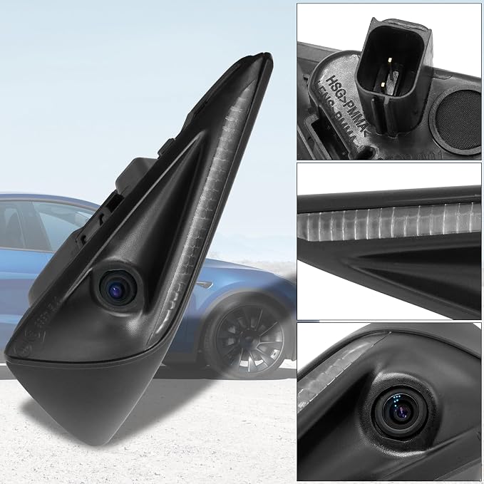 Jaronx Compatible with Tesla Right Side Repeater Camera Assembly Model 3 Model Y 2017-2024, Right Front Fender Turn Signal Camera Replacement for Tesla, Replace 1495865-20-C (Right)