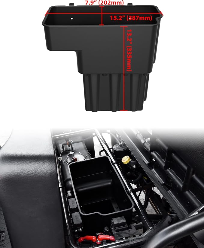 SAUTVS Under Seat Storage Box for Kawasaki Mule 4000 4010 2014-2026 | Water Resistance 14L Under Driver Seat Storage Bin Accessories