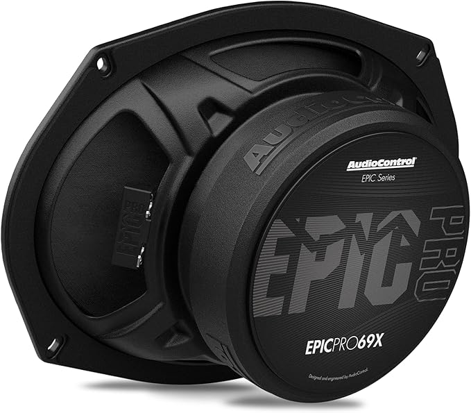 AudioControl EPICPRO69X Epic PRO 6x9 Midrange Car Speakers Set (Pair), 300W Max, 4 Ohm, Rear or Front Door Speakers for Truck or Car Audio System, Pro Audio High SPL Component Speakers