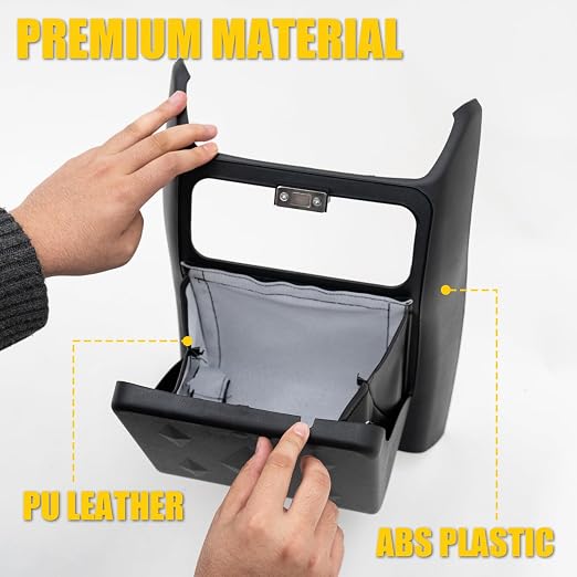 Trash Can Compatible with 2023-2025 2026 Honda Pilot Trash Bin Magnetic-Closure Garbage Can Magnetized Trash Bin Extra Rear 2nd Row Storage Box for 2024 Pilot Accessories