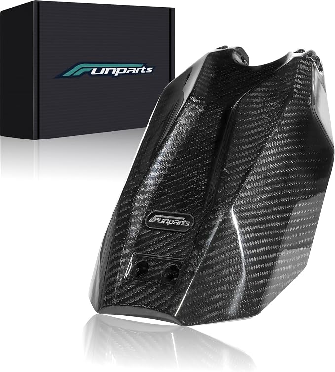 Funparts Real Carbon Fiber Battery Cover for Talaria Sting R MX4, Electric Dirt Bike Battery Guard Protect Warp for Talaria Sting MX4 MX3, High Strength Natural Lluster Colorfast