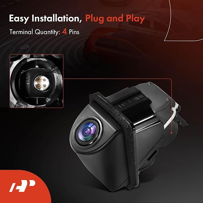 A-Premium Rear View Backup Camera Compatible with BMW | Parking Camera for 320i, 328d xDrive, 330i GT xDrive, X5, 528i, 535d, X3, 435i, 440i, X1, 750Li, 228i, X6, ActiveHybrid 3