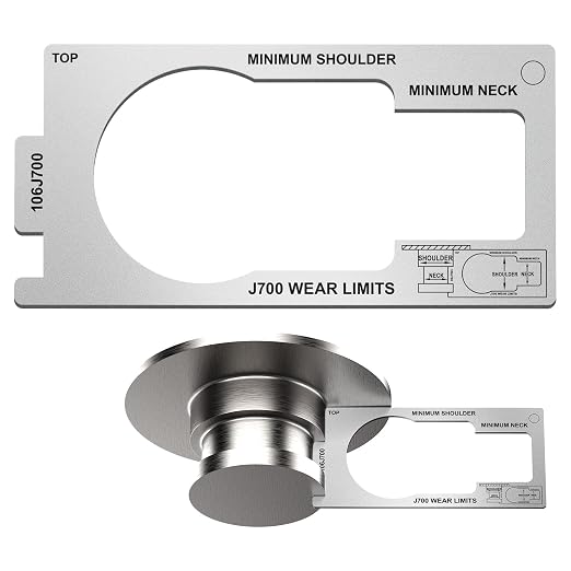 King Pin Gauge Tool, Fifth Wheel King Pin Checker Complies with SAE J700 Standard for Wear, Height & Squareness Measurement, Prevent Trailer Accidents,Silver