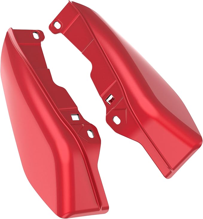 Color - Matched Mid Frame Air Deflectors Heat Shield, Perfectly Fit for Harley Touring Models 2009-2026 Wicked Red