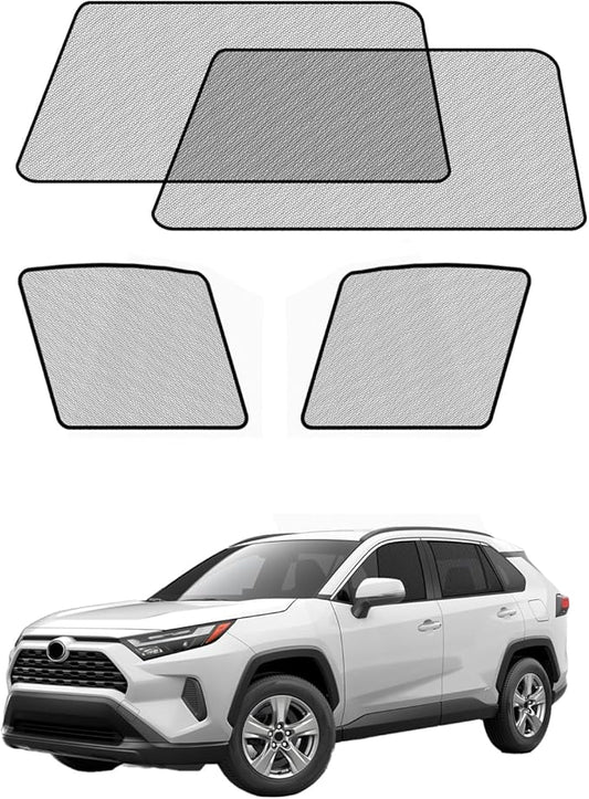 Car Window Shades for Toyota-RAV4(2019-2025),4 Pack Car Window Cover for Baby Sun Shade Blocker Breathable Mesh,Reduce UV Rays & Heat Insulation Privacy Protection for Camping, Travel, Sleep
