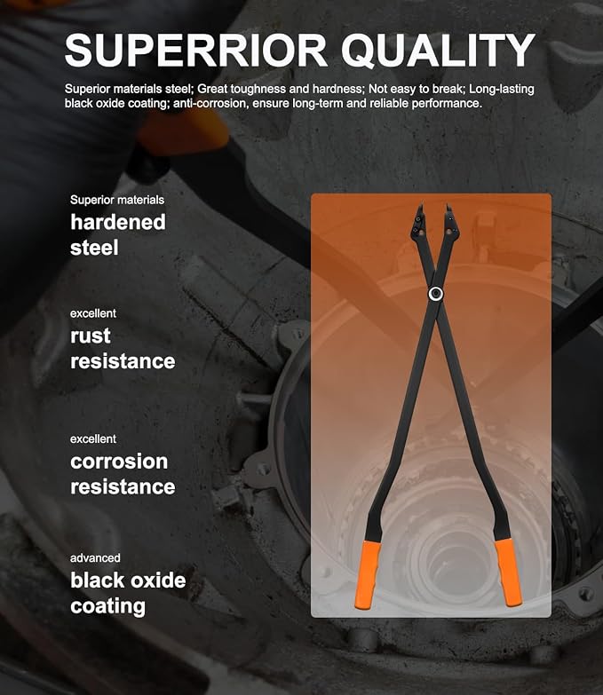 1489-26" Internal Retaining Ring Pliers - Heavy Duty Transmission Snap Ring Tool for GM 6L80, 6L90, 5L40, 5L50, 6L50 | 26-Inch Extra Long Professional Pliers
