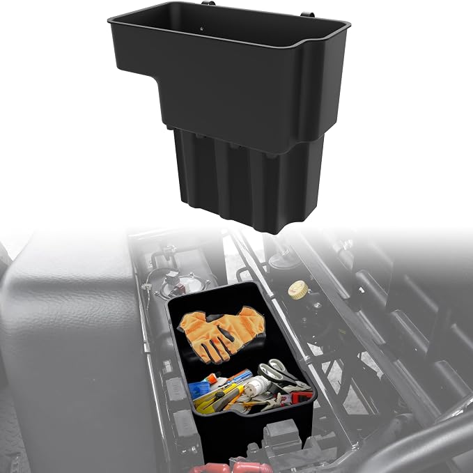 SAUTVS Under Seat Storage Box for Kawasaki Mule 4000 4010 2014-2026 | Water Resistance 14L Under Driver Seat Storage Bin Accessories