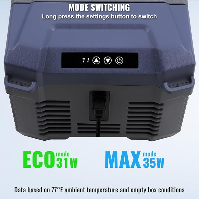 VEVOR Car Refrigerator, 12 Volt Car Refrigerator Fridge, 9 L Single Zone Portable Freezer Cooler, -4℉-68℉ Adjustable Range, 12/24V DC and 100-240V AC Compressor, for Outdoor, Camping, RV
