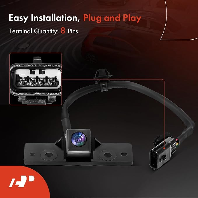 A-Premium Park Assist Camera Rear View Backup Reverse Camera Compatible with Select Nissan Models - 2017-2023 Titan, 2016-2023 Titan XD Fit Without AVM (Around View Monitor) - Replace# 28442EZ00A