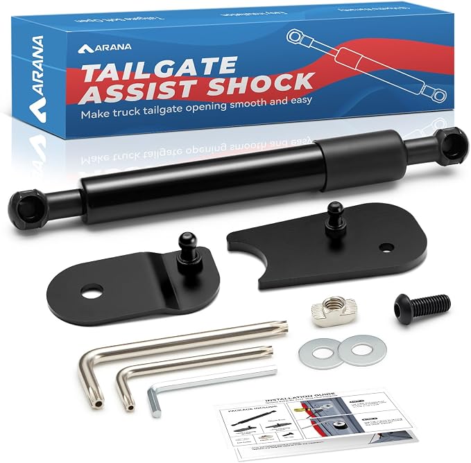 ARANA Tailgate Assist Shock for Ford Maverick 2022-2026, Soft Open Tail Gate Lowering Damper Strut Kit Fits Ford Maverick XL XLT Lariat Tremor Lobo EcoBoost Hybrid & AWD(10-Min Installation)