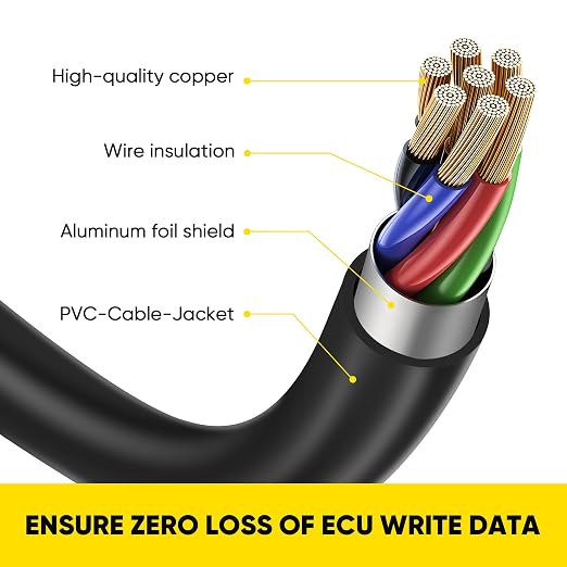 Access Port OBD2 OBDII Cable Compatible with Cord V3 Sub-aru Ford VW WRX STI Focus Evo BMW Fits All Cars that use V3 Accessports 6.5 ft