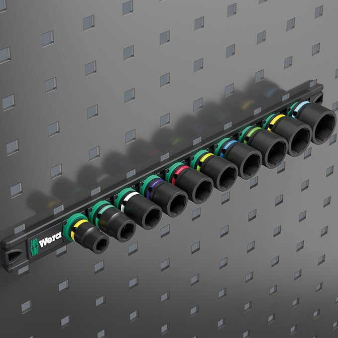 WERA - 05005452001-9608 Magnetic Rail B Impaktor Imperial 1, 9 Pieces