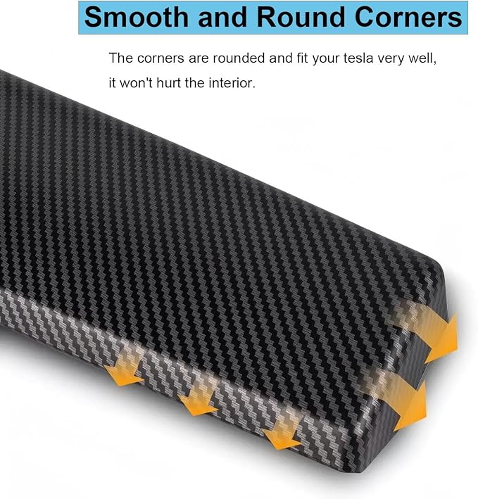 9PCS Dashboard Cover Wrap & Front Door Inner Armrest Panel Cover, Steering Lever Cover and Steering Wheel Cover for Tesla Model 3 2021-2023 & for Model y 2020-2024(Matte Carbon Fiber Printing)