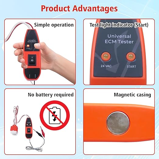 ECM Tester: ECMPRO, ECM Motor Tester Ideal for Diverse Electronically Commutated Motors with Robust Features