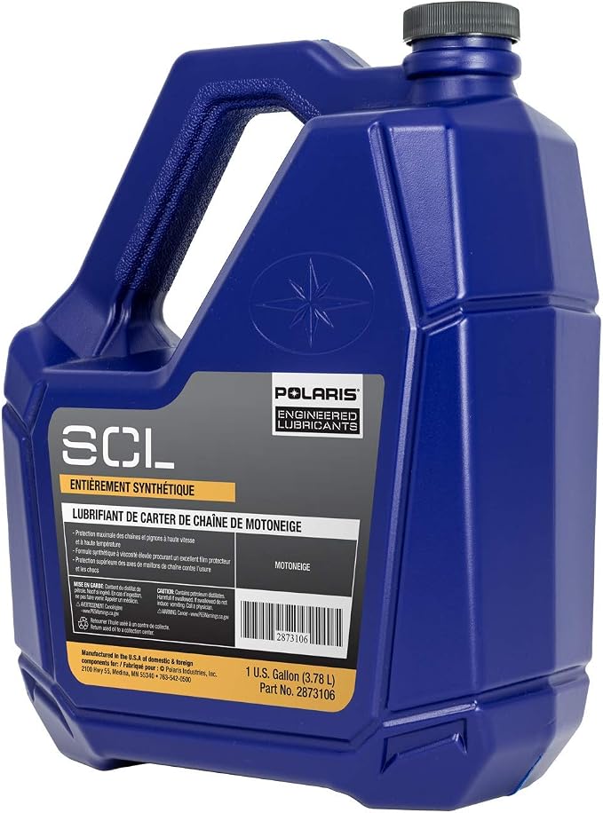 Polaris 2873106 SCL Full Synthetic Snowmobile Chaincase Lubricant 1 Gallon