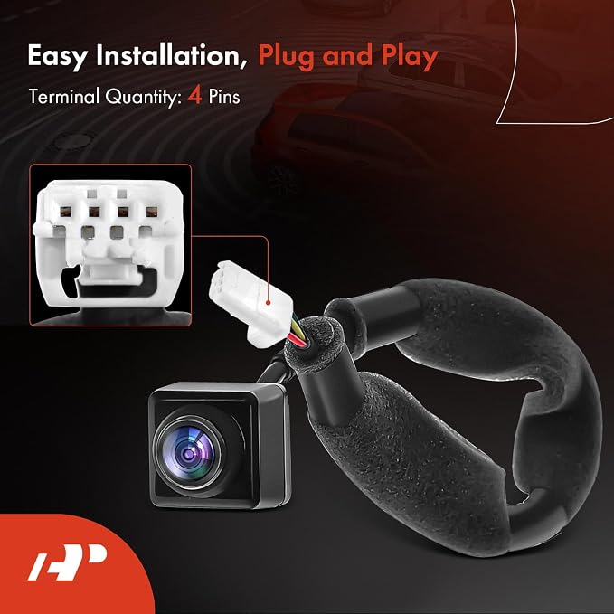 A-Premium Park Assist Camera Rear View Backup Reverse Camera Compatible with Select Nissan, Infiniti Models - 2016-2020 Pathfinder, 2016-2020 QX60 - Replace# 284423JA3C