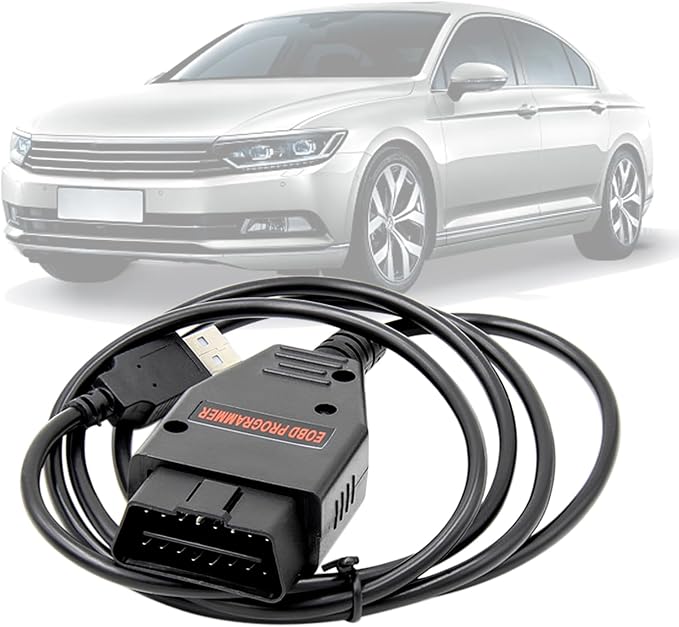 Galletto 1260 OBD2 to USB Cable Code Reader for Diesel and Petrol Cars,Compatible with Toyota/Honda/Ford/GM/Fiat/Porsche Vehicles ECUs Diagnostic Scanner Tool, Work with Windows 32-bit System
