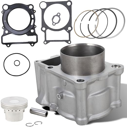 Cylinder Piston Gasket Top End Kit 84.5mm Compatible with Yamaha Kodiak 400 2007-2008 Grizzly 400 YFM 400 2000-2006 After-Market Parts