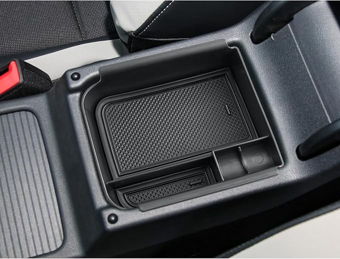 CDEFG for 2026 VW Golf Center Console Organizer for 2020-2025 2026 Volkswagen Golf R GTI Accessories Middle Console Organizer Armrest Storage Box