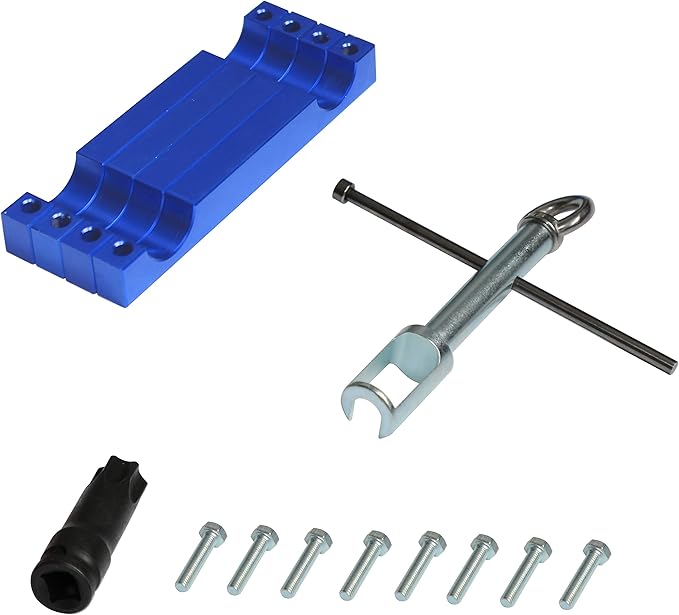 Engine Timing Tool Set Camshft Aligning Locking Tool Compatible with Mercedes Benz M157 M276 M278 with T100 and Injector Removal Puller Tool