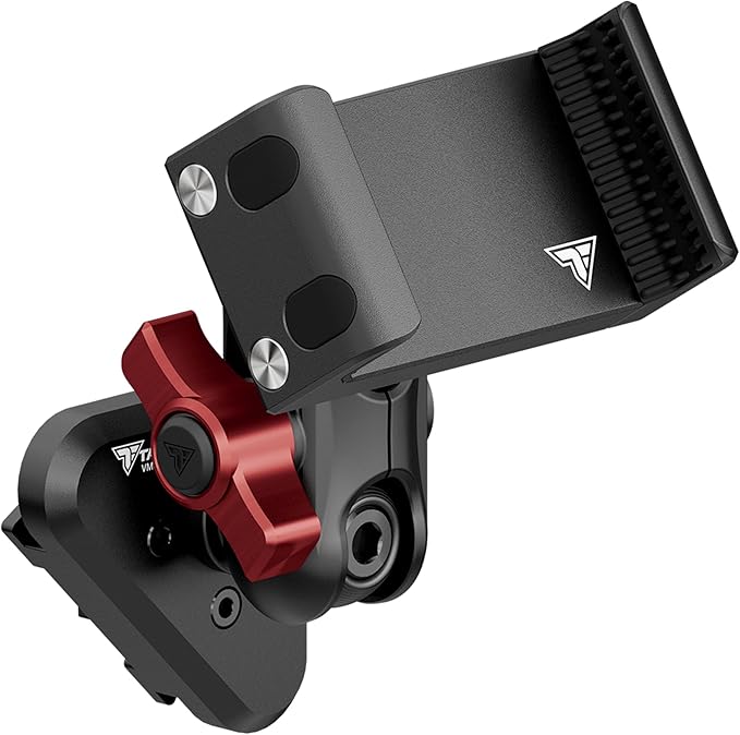 Tackform Link Vent Phone Mount Compatible with 2015-2020 Ford F-150, 2017-2021 Super Duty, 2018-2021 Expedition | Aluminum | Universal Holder Compatible with iPhone, Galaxy, More | Red Knob