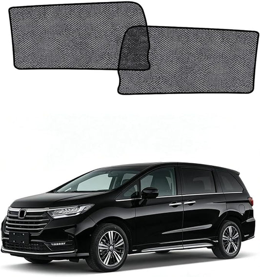 Car Window Shades for Honda Odyssey(2022-2025), 2-Pack Rear Window Sun Shades for Baby – Breathable Mesh, UV & Heat Blocker, Privacy Protection for Camping, Travel, Sleep & Nursing