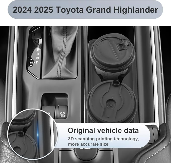 SKTU for 2024 2025 2026 Toyota Grand Highlander Accessories Cup Holder for 2024 2025 2026 Toyota Grand Highlander Central Control Cup Holder 2024 2025 2026 Grand Highlander Hybrid Accessories