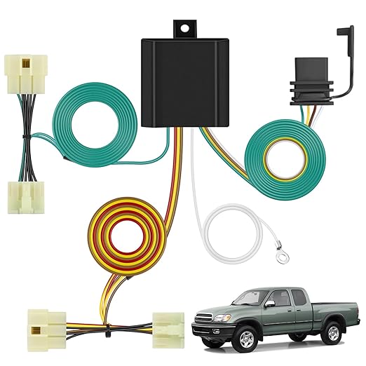 Nilight 4 Pin Trailer Wiring Harness Kit 55379 Compatible with 1989 1990 1991 1992 1993 1994 1995 Pickup 2000 2001 2002 2003 2004 Tacoma Vehicle Standard 4 Way Hitch Harness