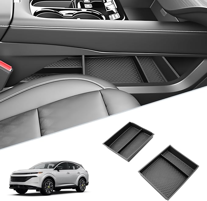 SKTU 2-Pack for 2025 2026 Nissan Murano Center Console Organizer for 2025 2026 Nissan Murano (SV/SL/Platinum) Under Console Tray 2025 2026 Murano Lower Console Tray Nissan Murano 2025 2026 Accessories
