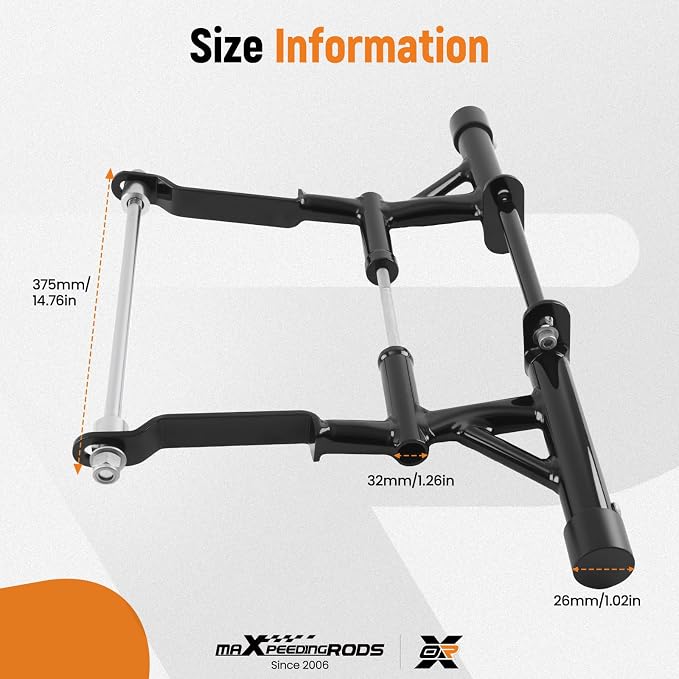maXpeedingrods Crash Cage Engine Guard for Grom 125 MSX125 2014-2020, Motorcycle Engine Crash Bar Steel Frame Protection