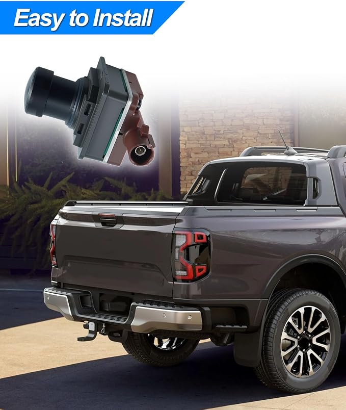 PJ7Z-19G490-B Backup Rear View Camera Fit for Ford F-150 2021-2023 Lightning Expedition Lincoln Navigator 2022-2023, Park Assist Reverse Camera Replace PJ7T-19G490-BA PJ7T-19G490-BB PR3T-19G490-CB