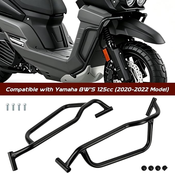 Mokuo Motorcycle Frame Guard Crash Bar Protector in Heavy Iron Material Fit for Yamaha Zuma BW'S 125 2020-2022