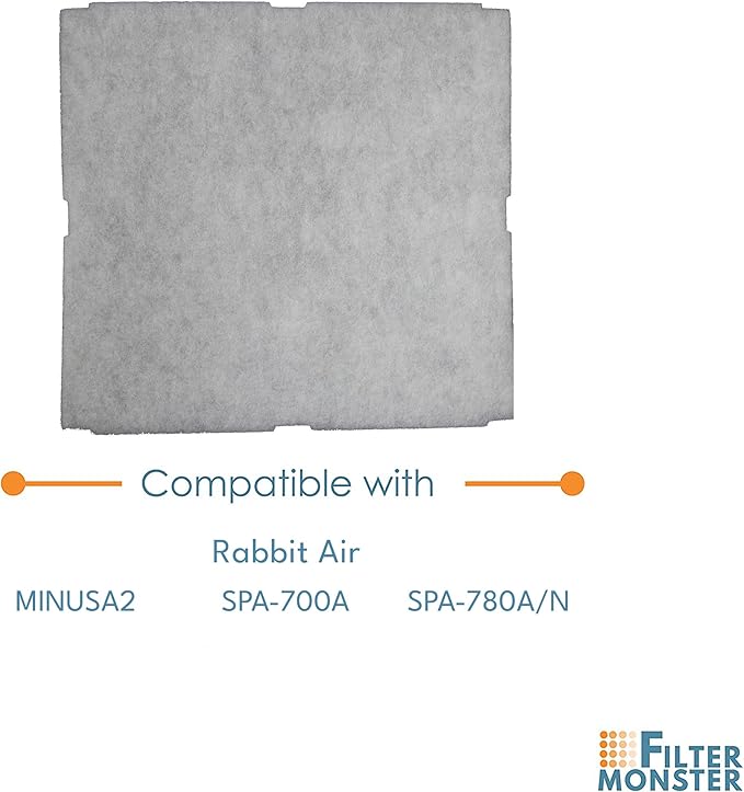 Filter-Monster – Odor Reduction Air Filter Replacement Kit - Replacement Compatible with Rabbit Air MinusA2 Air Purifier