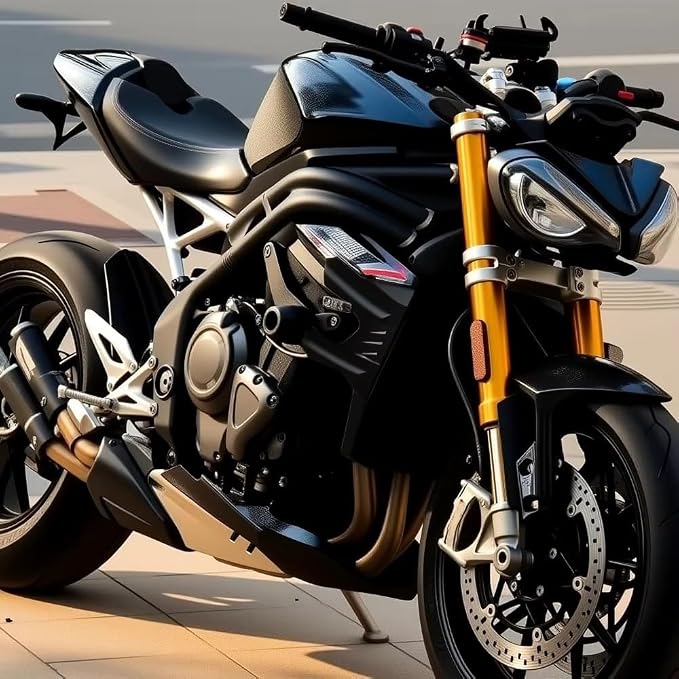 for Speed Triple 1200 RS/RX Speed Triple 1200 rs rx 2026 2025 2024 2023 2022 2021 New Accessories Motorcycle Fairing Side Winglets Aerodynamic Wing Deflector Black Naked Front Spoiler