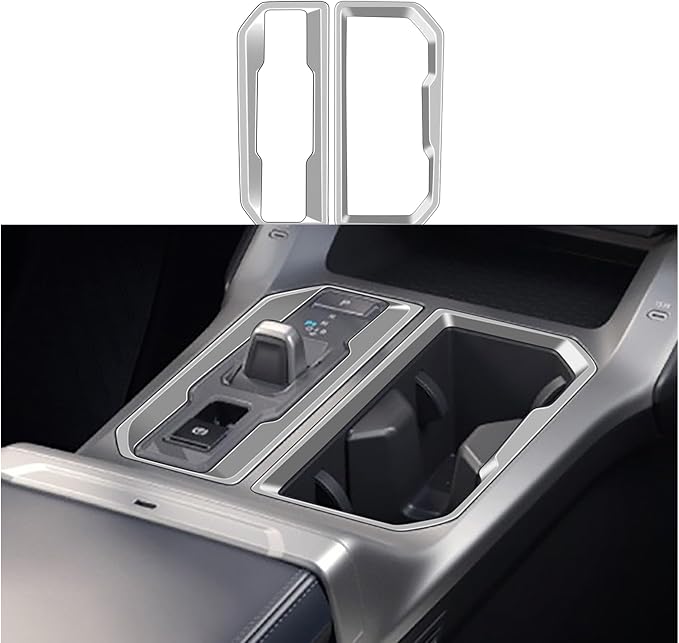 Center Console Protection Frame Compatible with Toyota RAV4 XLE Premium/LE/SE/XSE/Limited 2026+, Console Gear Shift Panel Trim for RAV4 2026 2027 Accessories, ABS Gear Shifting Cover (Silver)